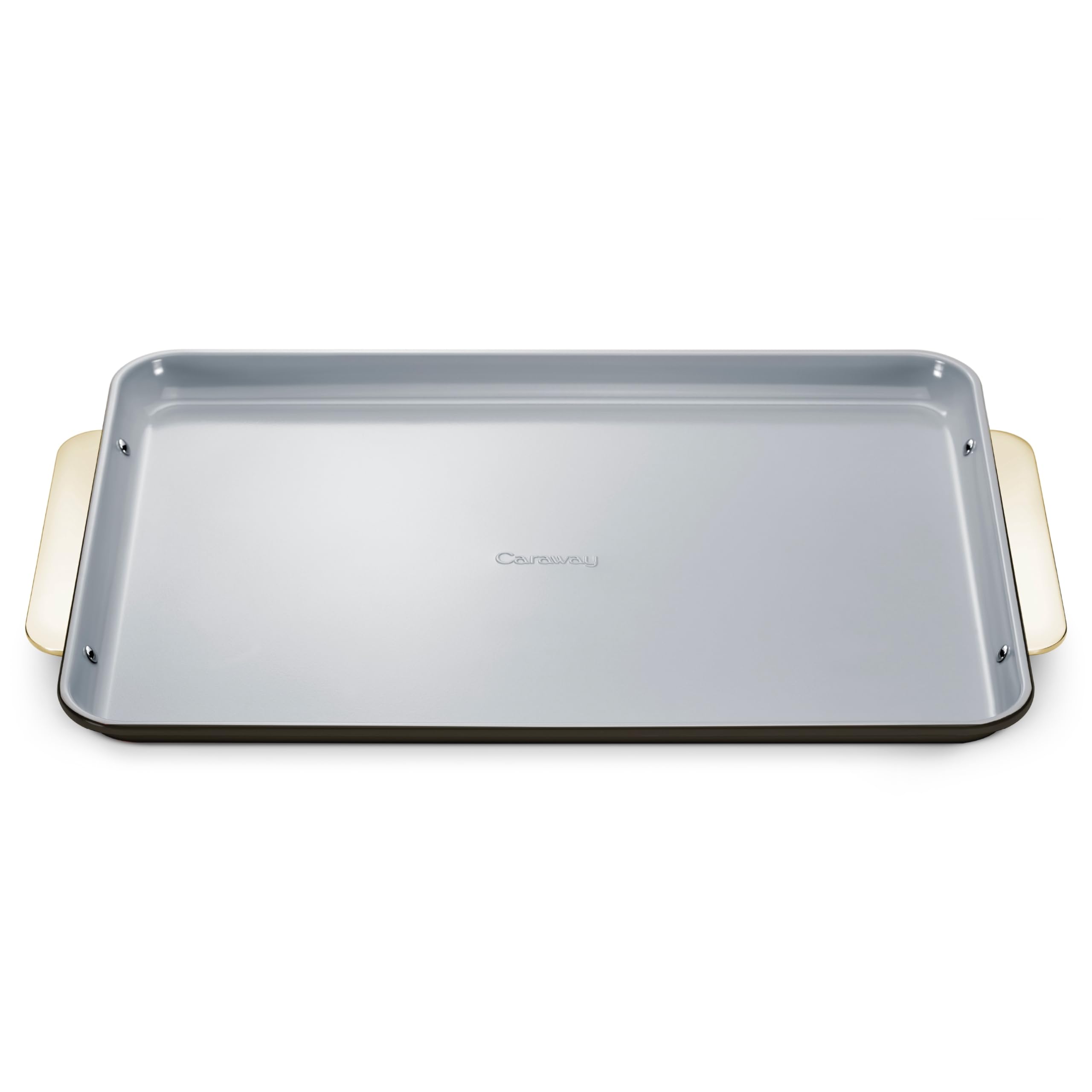 Caraway Nonstick Ceramic Small Baking Sheet (9x13”) – Non-Toxic, PTFE & PFOA Free – Oven Safe – Aluminized Steel Core – Mini Sheet Pan for Baking, Roasting & More - Cream