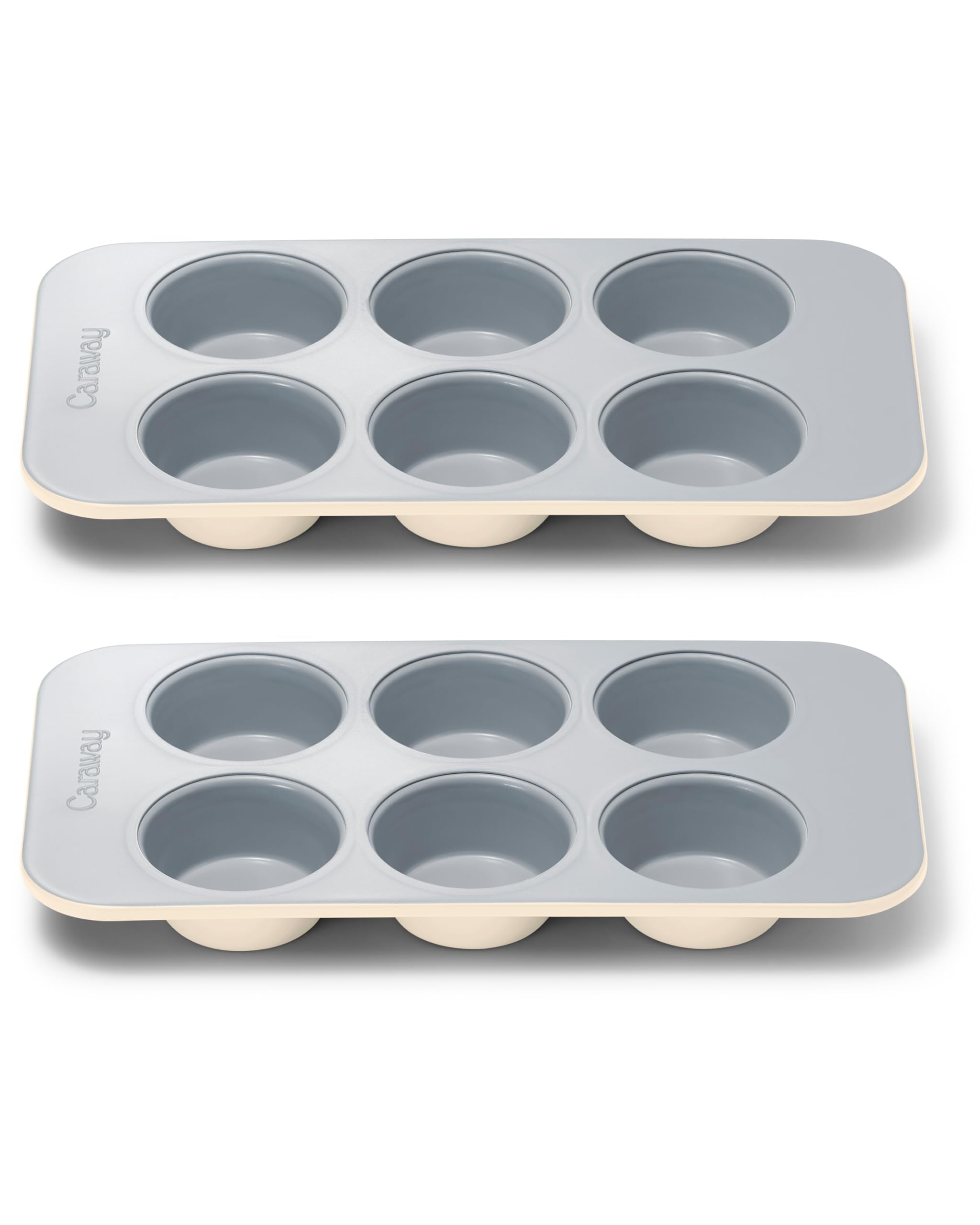 Caraway Non-Stick Ceramic 12-Cup Muffin Pan - Naturally Slick Ceramic Coating - Non-Toxic, PTFE & PFOA Free - Perfect for Cupcakes, Muffins, and More - Cream