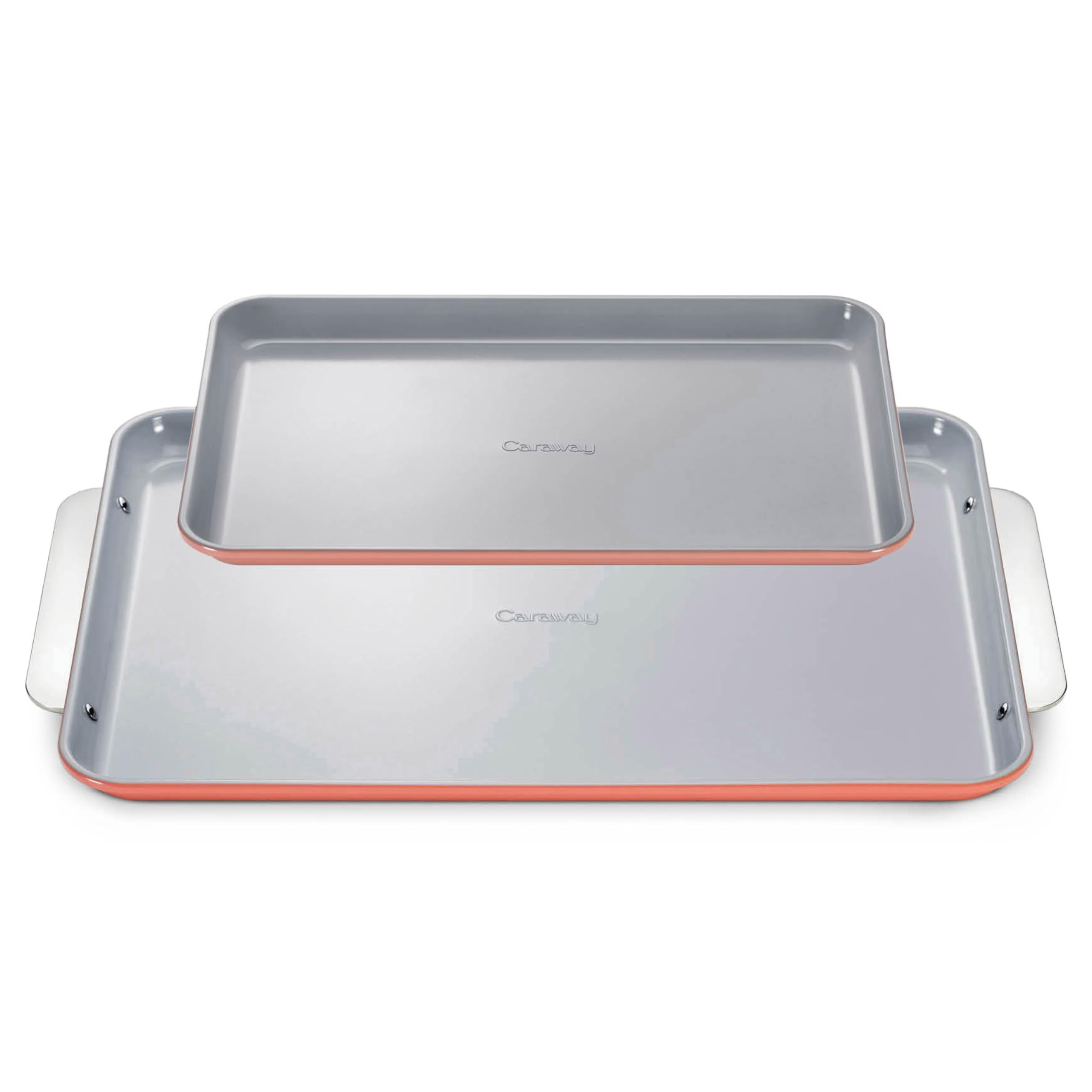 Caraway Nonstick Ceramic Small Baking Sheet (9x13”) – Non-Toxic, PTFE & PFOA Free – Oven Safe – Aluminized Steel Core – Mini Sheet Pan for Baking, Roasting & More - Cream