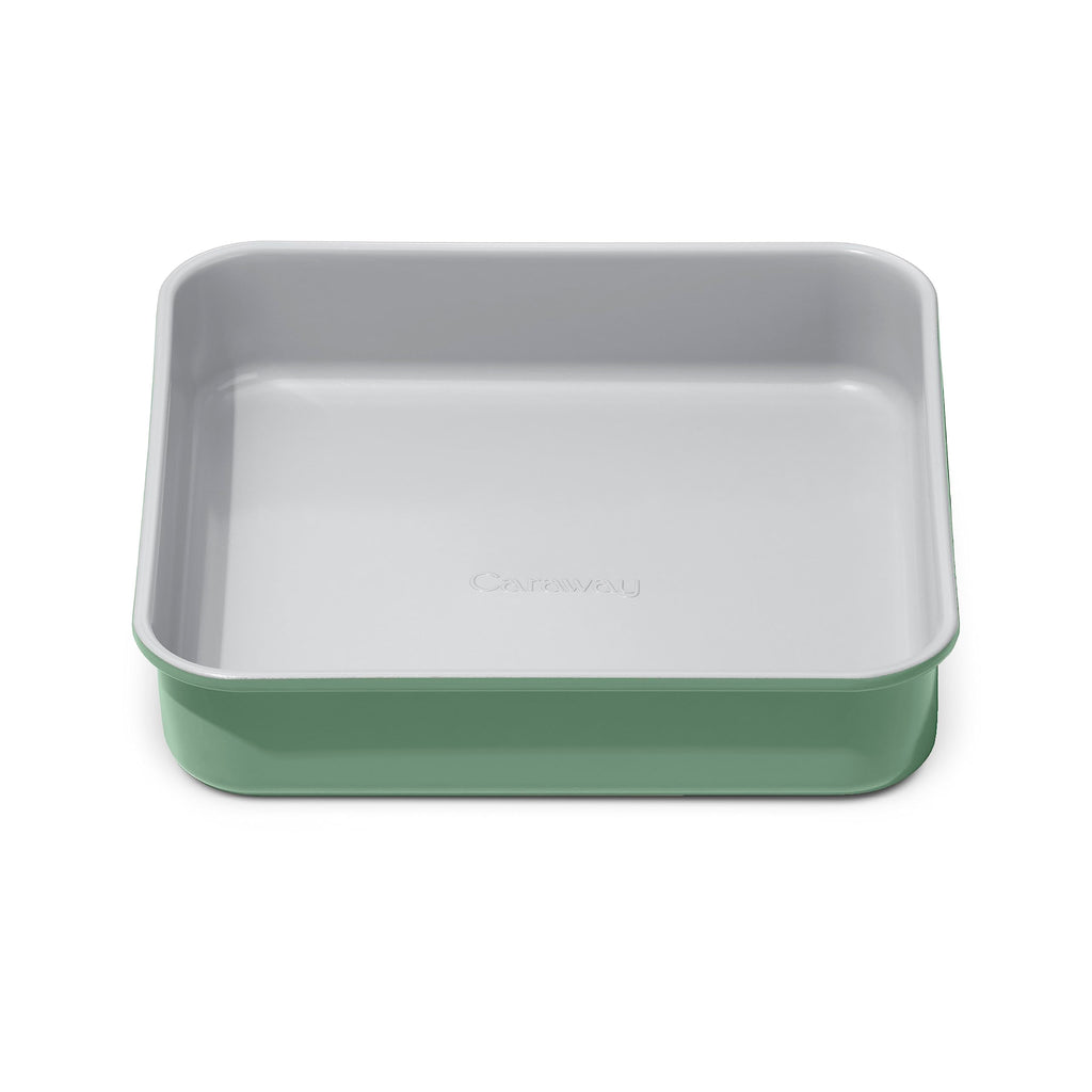 Caraway 9” Square Pan - Non-Stick Ceramic Coating - Free From Forever Chemicals - Cake Pan Perfect for Brownies, Lemon Bars, & More - Cream