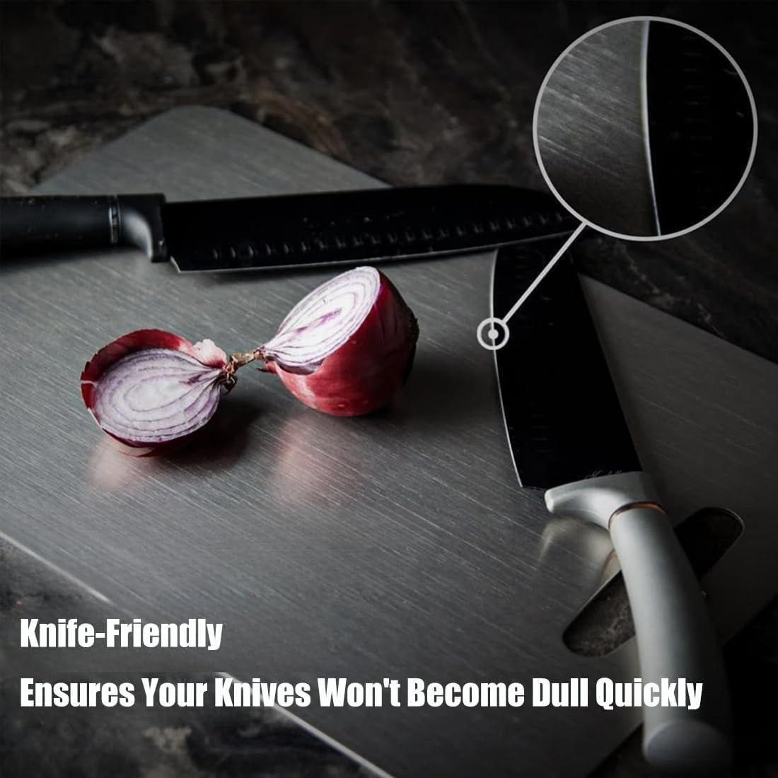 Titanium Cutting Board - 2025 New Upgrade 100% Pure Titanium Cutting Boards for Kitchen Double Sided Titanware Cutting Board,Hygiene Durable Dishwasher Safe Chopping Board,1PC (12"L x 9"W)