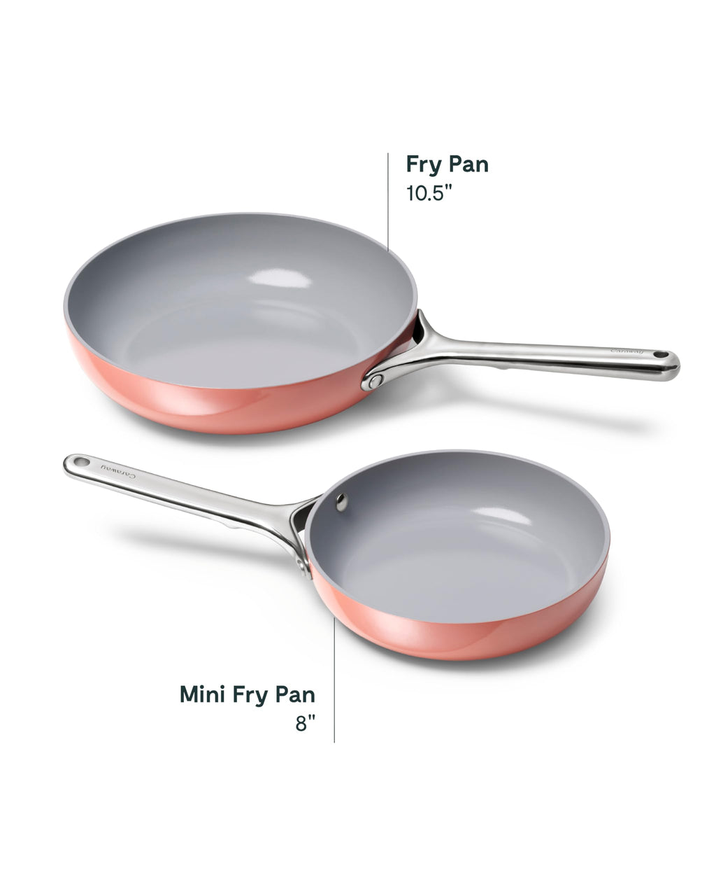 Caraway Nonstick Ceramic Frying Pan (2.7 qt, 10.5") - Non Toxic, PTFE & PFOA Free - Oven Safe & Compatible with All Stovetops (Gas, Electric & Induction) - Cream