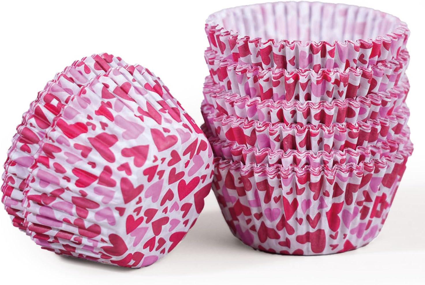 Valentine's Day Cupcake Liner for Baking, 200 Pcs Standard Pink Cupcake Liners, Greaseproof Parchment Paper Muffin Liners, Food Grade Muffin Cups Decorations for Valentine Party