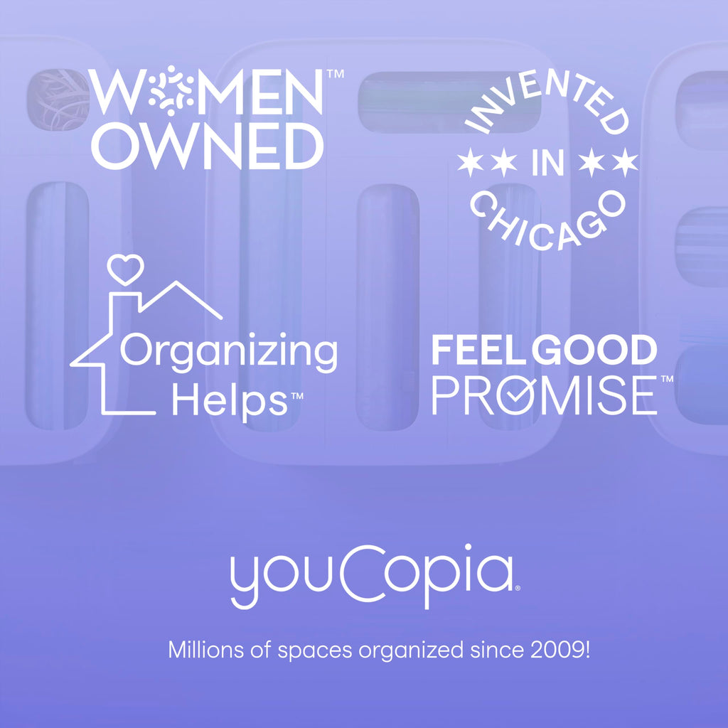 StoraBag Drawer Food Bags Dispenser, 4-Slot, Plastic Sandwich Bag Organizer for Kitchen Storage, White