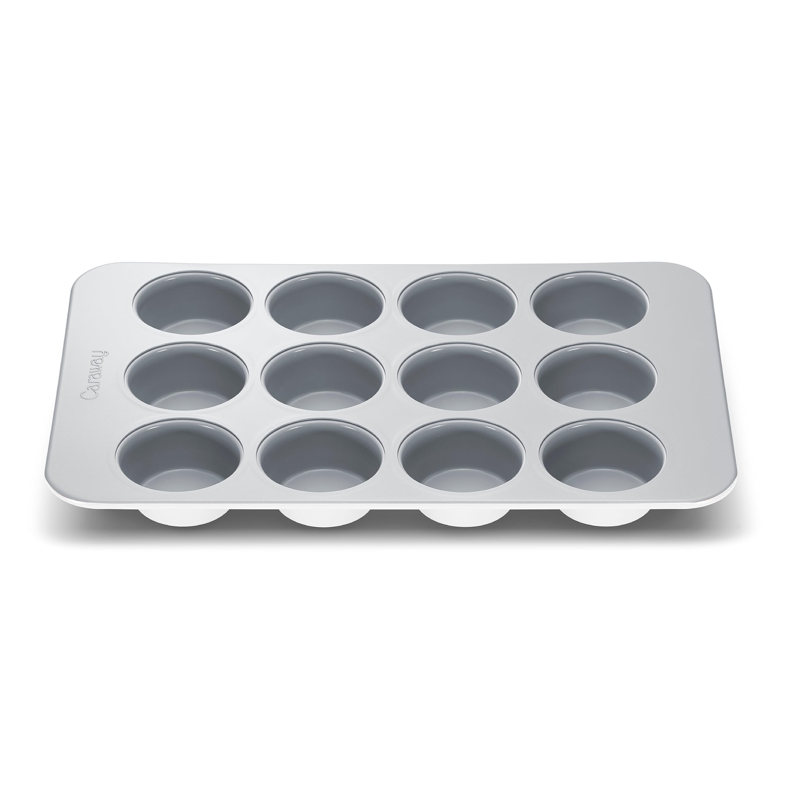 Caraway Non-Stick Ceramic 12-Cup Muffin Pan - Naturally Slick Ceramic Coating - Non-Toxic, PTFE & PFOA Free - Perfect for Cupcakes, Muffins, and More - Cream