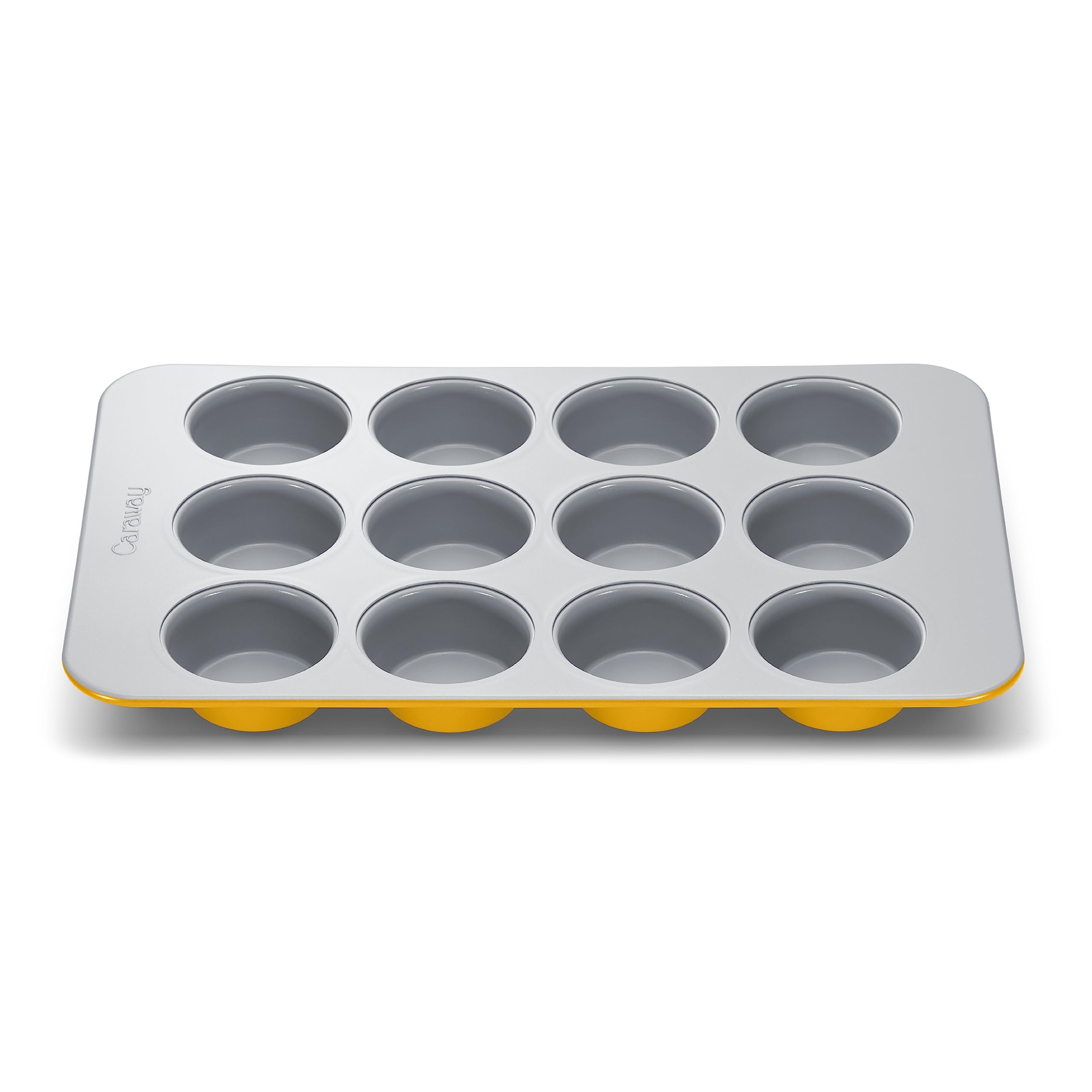 Caraway Non-Stick Ceramic 12-Cup Muffin Pan - Naturally Slick Ceramic Coating - Non-Toxic, PTFE & PFOA Free - Perfect for Cupcakes, Muffins, and More - Cream