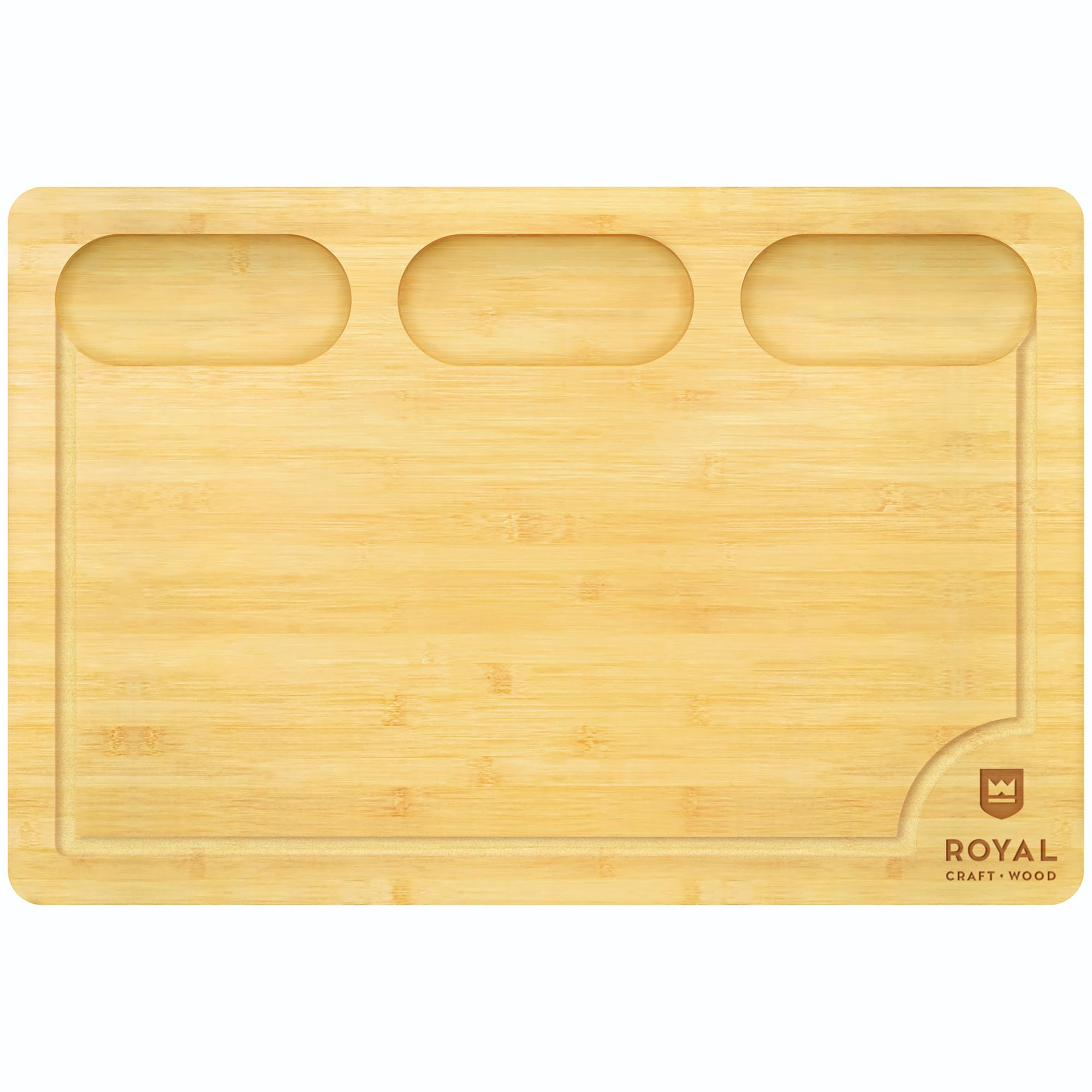 ROYAL CRAFT WOOD Premium Bamboo Charcuterie Board Set - Cheese Platter & Serving Tray & Serving Utensils - Perfect Housewarming Gift, Wedding, Bridal Shower Gift - Ideal for Entertaining and New Home