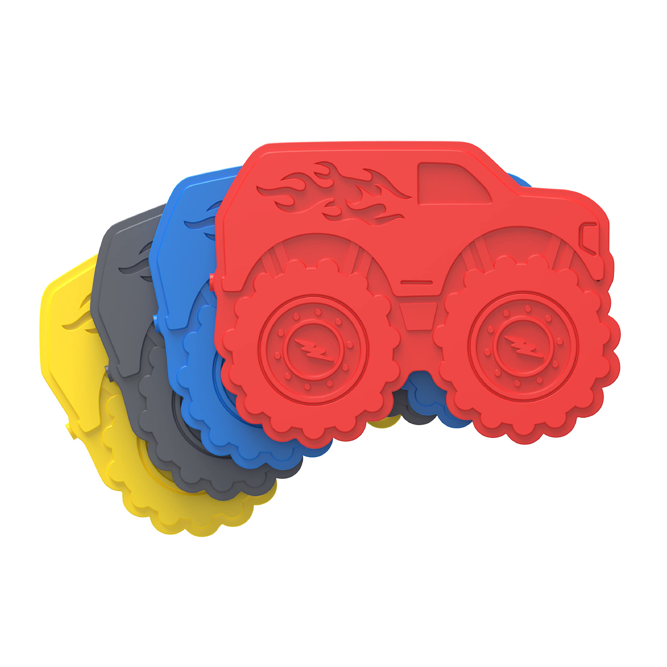 Bentgo Buddies Reusable Ice Packs - Slim for Lunch Boxes, Bags, and Coolers Multicolored 4-Pack (Unicorn)