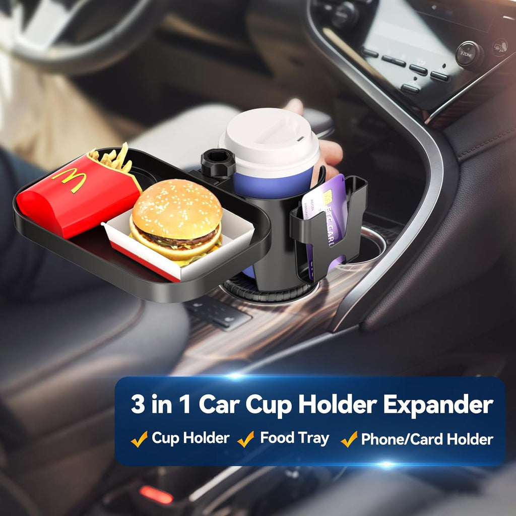KDD Headphone Stand with Drawer & 3 in 1 Car Cup Holder Expander with Adjustable Base