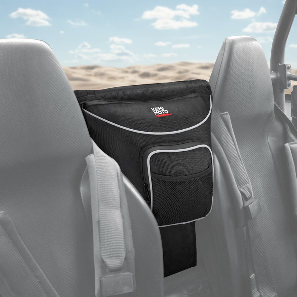 KEMIMOTO UTV Center Storage Bag UTV Cab Pack Center Seat Bag Compatible with Polaris RZR XP 1000 Turbo S 900 570 800 2014-2023 Storage Accessories 1680D High-Density with Multiple Pockets Easy Install
