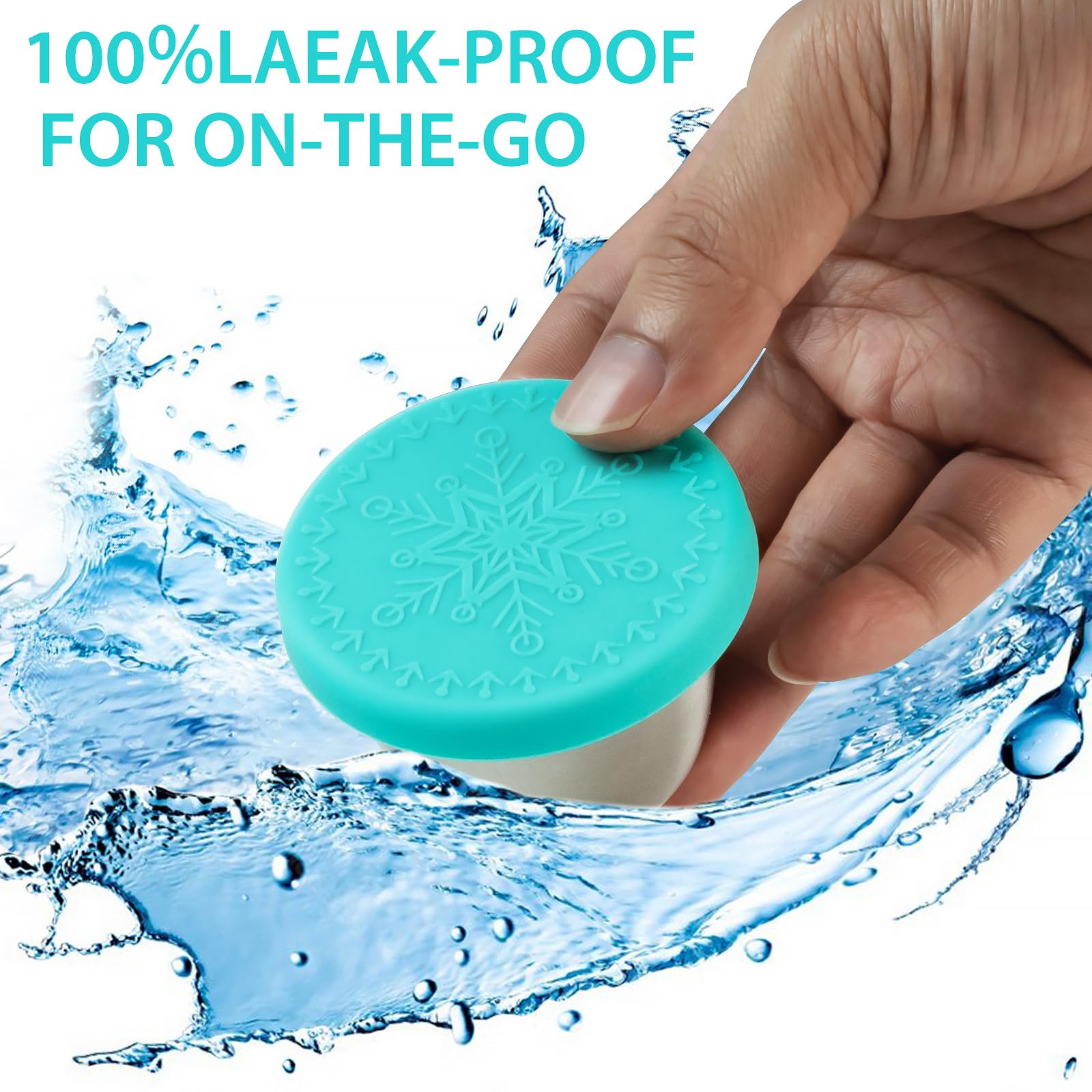 Freshmage [6 Pack 2.4oz] Stainless Steel Dressing Container with Silicone Lids, Reusable Leakproof Condiment Containers Small Sauce Container Sets