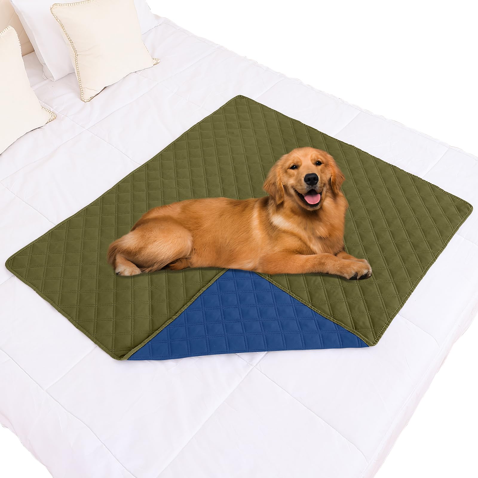 Smiry Waterproof Couch Covers for Dogs Washable, Reversible Pet Couch Covers for 3 Cushion Sofa Pet Friendly, Soft Sofa Furniture Protector for Dogs Cat Kids, Checkered (30"x70", Grey/Dark Grey)
