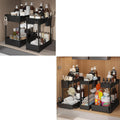 2 Pack Under Sink Organizer, 3 Pack Under Sink Organizers and Storage L-Shaped