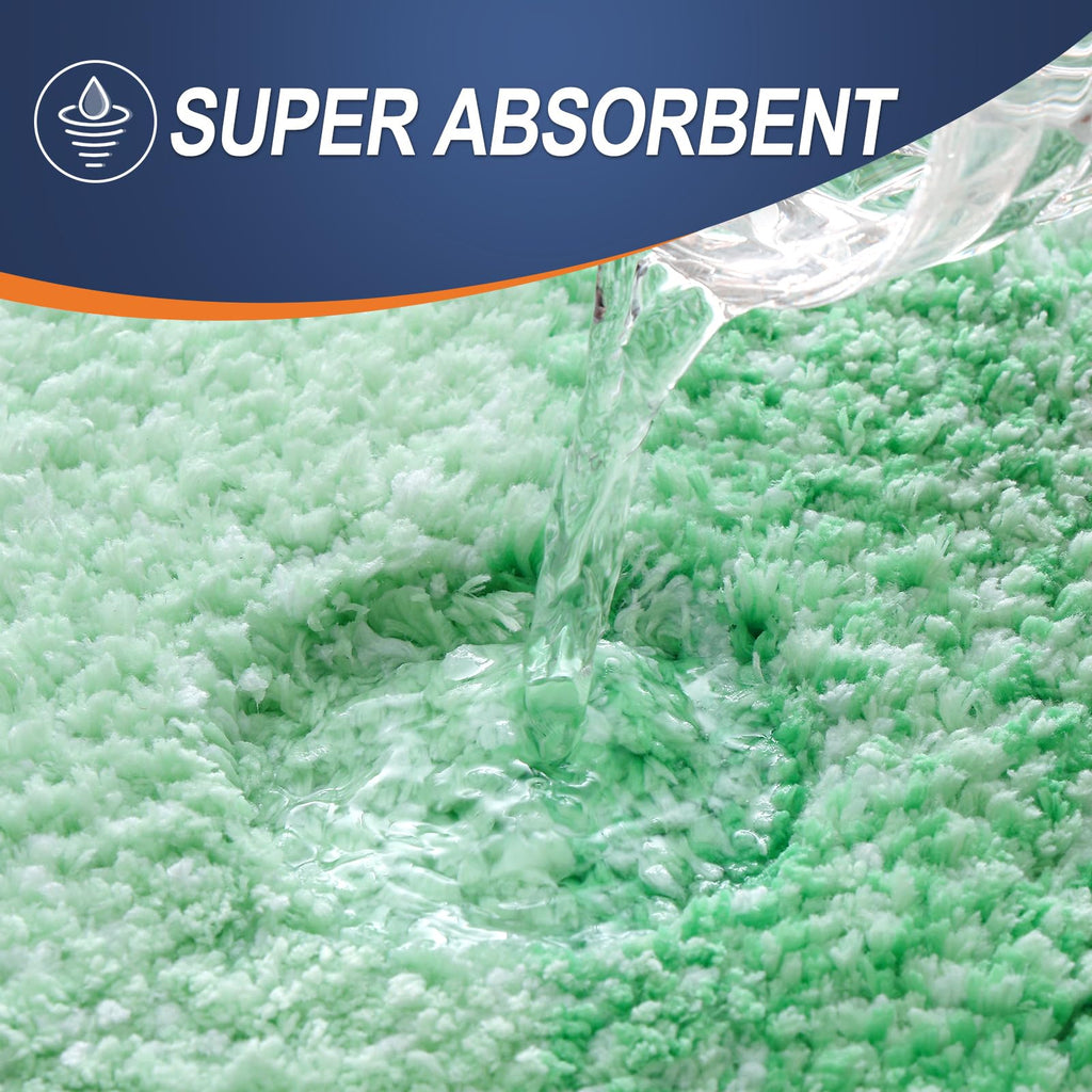 OLANLY Bathroom Rugs Sets 3 Piece, Soft Absorbent Microfiber Bath Mats and U-Shaped Contour Toilet Rug, Machine Wash Dry, Plush Shaggy Bath Mat Set for Bathroom (30"x20"+24"x16"+24"x20", Grey)