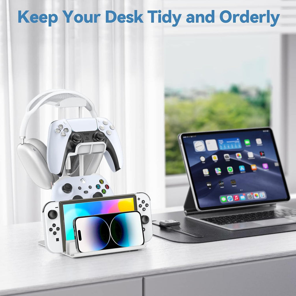 KDD Headphone Stand, Controller Holder & Headset Holder for Desk