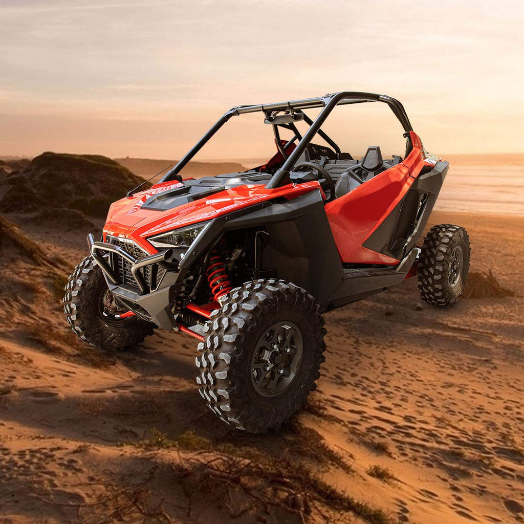 KEMIMOTO UTV Rearview Mirror, 15" UTV Race Convex Center Mirror with 3/4 1.75" or 2" Clamps Compatible with Polaris RZR PRO XP R, Pioneer,Can-Am Commander Maverick, 1000R 1000X