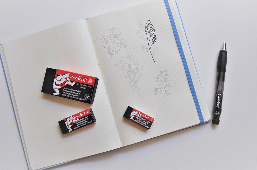SAKURA 50280 SumoGrip 0.9-mm Pencil with Eraser, Clear