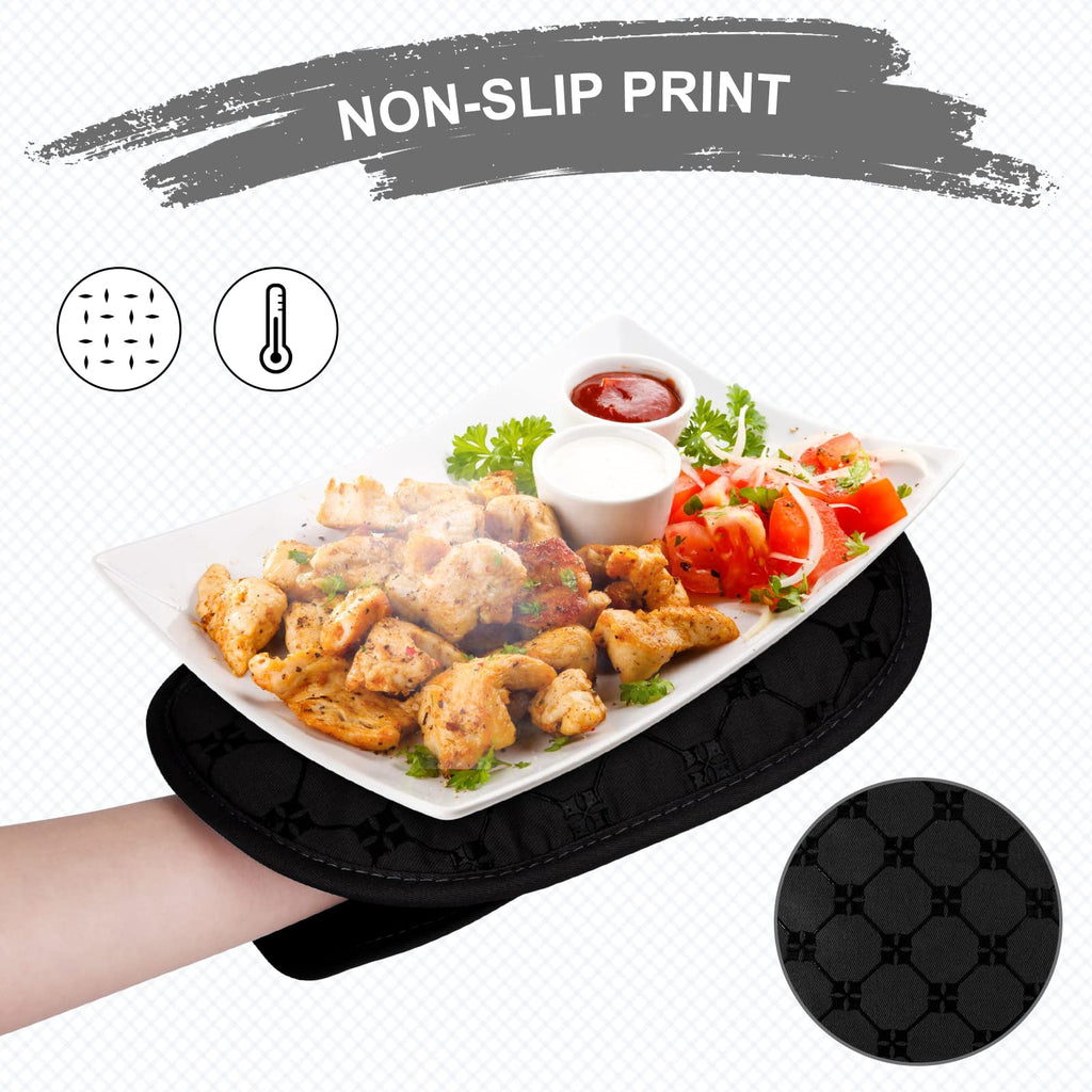 KEGOUU Pot Holders 2pcs Sets,Oven Hot Pads Featuring Silicone Non-Slip Coating,Heat Resistant Potholders for Kitchen Bakeware Cooking