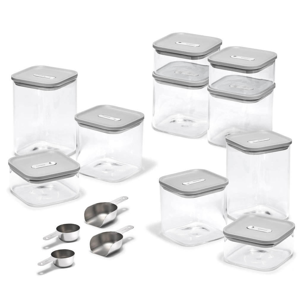 Caraway 13-Piece Glass Airtight Food Storage Containers with Lids – Non-Toxic, BPA-Free Kitchen Storage Containers – Stackable, Space-Saving Airtight Containers for Dry Goods and More - Navy