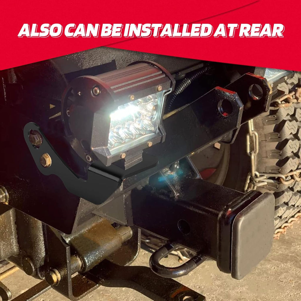 KEMIMOTO UTV Pod Light Brackets LED A-Pillar Light Mount Compatible with Polaris RZR XP 1000 / 900 / 800, Heavy-Duty Stainless Steel LED Cube Brackets, Rust-Proof Side Mounting 2-Pack
