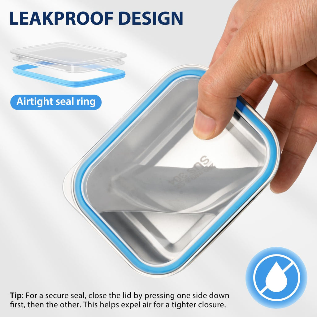 Freshmage Stainless Steel Snackle Box Container, 5 Compartment Lunch Bento Box, Reusable Food Storage Snack Box for School, Work, and Travel, BPA Free and Dishwasher Safe, Pink (1 Pack)