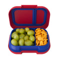 Bentgo Kids Snack - 2 Compartment Leak-Proof Bento Box Container for Snacks and Small Meals, Easy-Open Latch, Dishwasher Safe, BPA-Free for School, Daycare, & Sports - Ideal for Ages 3+ (Green/Navy)