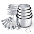 TILUCK Stainless Steel Measuring Cups & Spoons Set, Cups and Spoons,Kitchen Gadgets for Cooking & Baking (10)