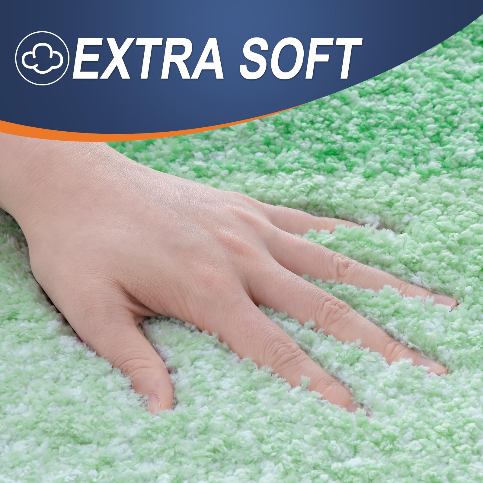 OLANLY Bathroom Rugs Sets 3 Piece, Soft Absorbent Microfiber Bath Mats and U-Shaped Contour Toilet Rug, Machine Wash Dry, Plush Shaggy Bath Mat Set for Bathroom (30"x20"+24"x16"+24"x20", Grey)