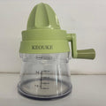 KEOUKE Non-Electric Fruit Squeezers - Manual Non-Electric Fruit Squeezers with Collection Box, Nature Green Design, Perfect for Lemons, Limes, Oranges, and More