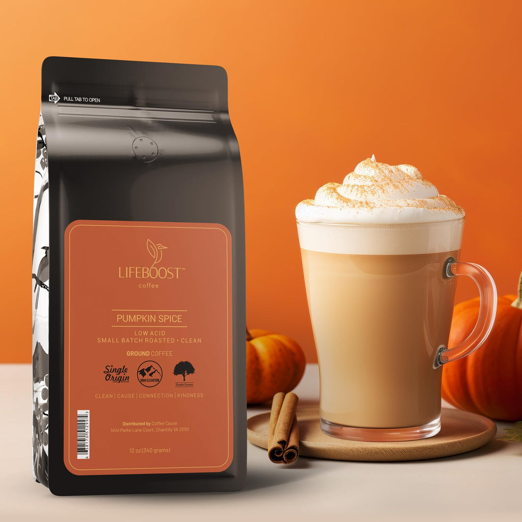 Lifeboost Whole Bean French Vanilla Coffee - Low Acid Single Origin Non-GMO Organic Coffee - Third Party Tested For Mycotoxins & Pesticides - 12 Ounces