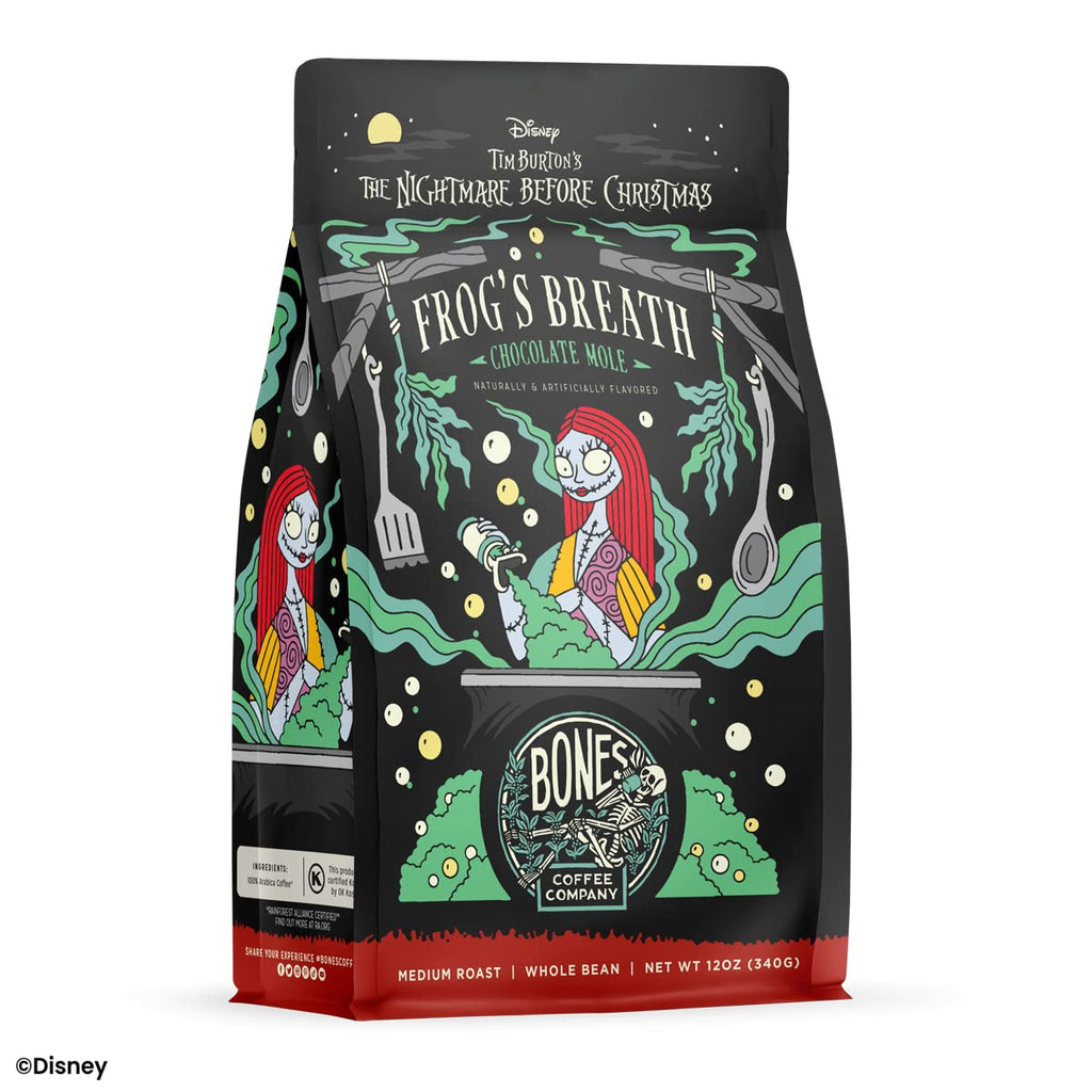 Bones Coffee Company Fallout Rocky Route 66, Rocky Road Flavored Coffee, Medium Roast Low Acid Arabica Beans Compatible with Auto drip and French Press Coffee Maker, 12 Oz Ground