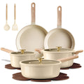 CAROTE 14Pcs Pots and Pans Set Non stick, Ceramic Cookware Set, Non-toxic Kitchen Cooking Set, PFAS and PFOA Free