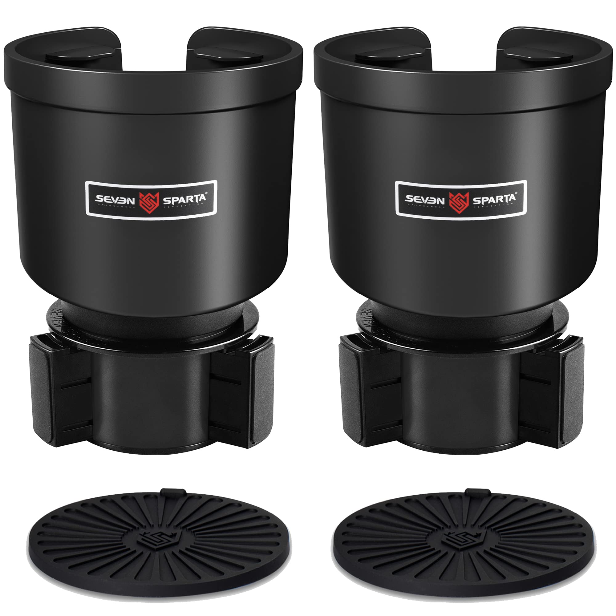 Upgraded Car Cup Holder Expander Adapter with Offset Adjustable Base, Compatible with Yeti 14/24/36/46oz Ramblers, Hydro Flasks 32/40oz, Other Large Bottles Mugs in 3.5"-4.0", 1 Pack