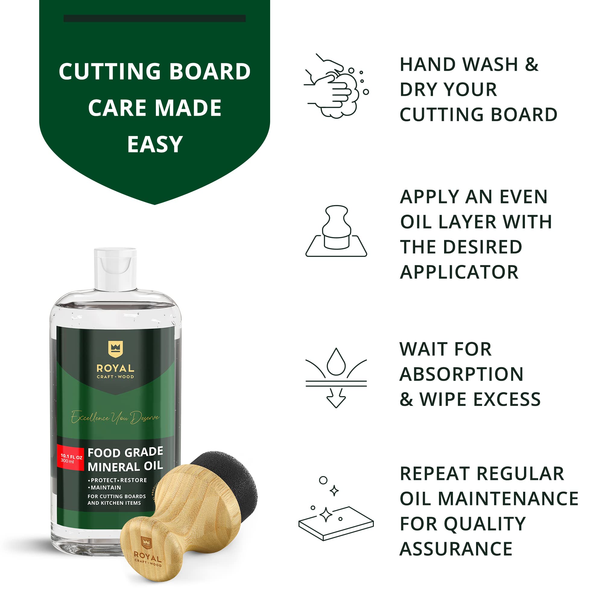 ROYAL CRAFT WOOD Organic Bamboo Cutting Board with Juice Groove - Kitchen Chopping Board for Meat (Butcher Block) Cheese and Vegetables