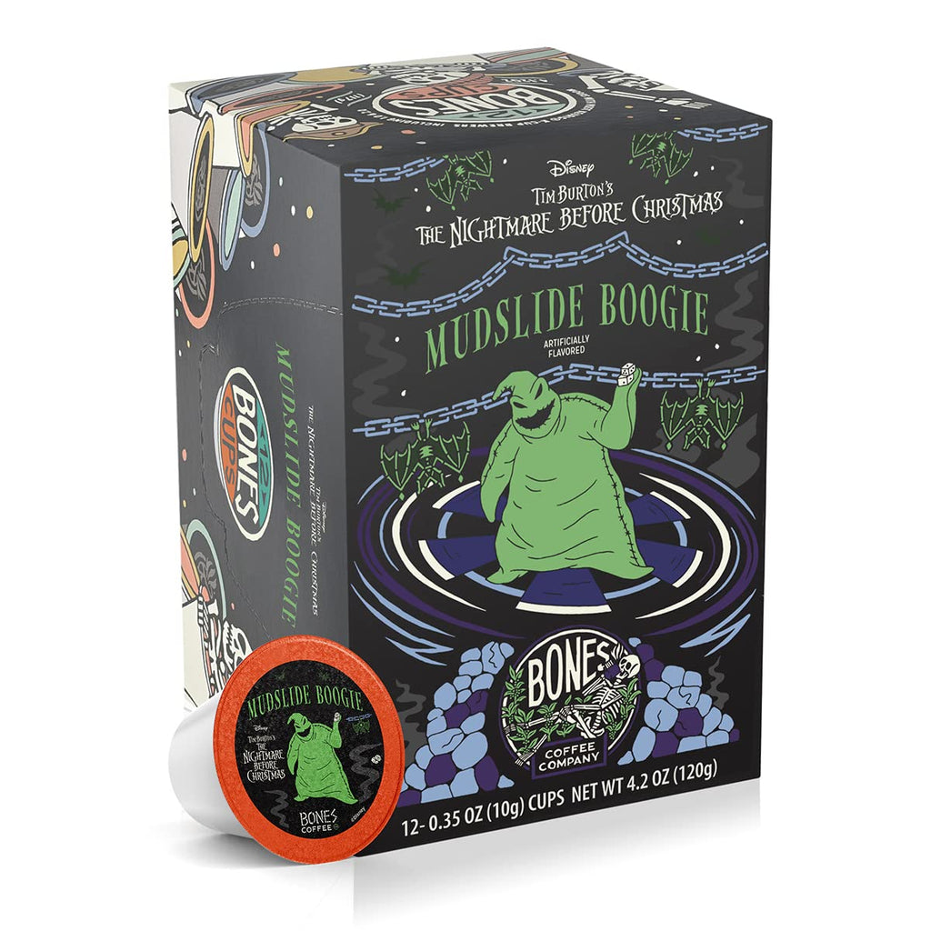 Bones Coffee Company Flavored Coffee Bones Cups Highland Grog Butterscotch Caramel | 12ct Single-Serve Coffee Pods Compatible with Keurig 1.0 & 2.0 Keurig Coffee Maker