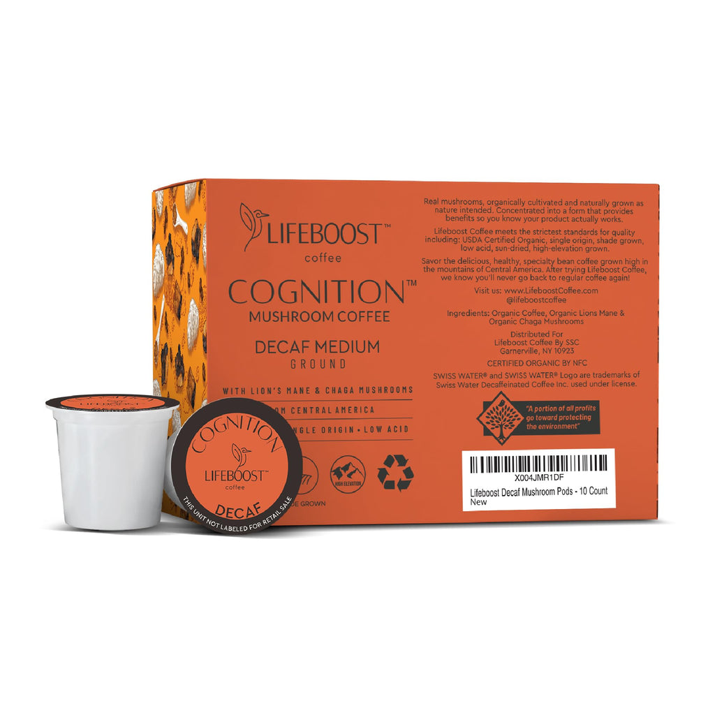 Lifeboost Medium Roast Low Acid Coffee K Cups - Single Origin Mold Free Non-GMO Organic Coffee Pods - Compatible with Keurig & Keurig 2 Machines - 10 Count