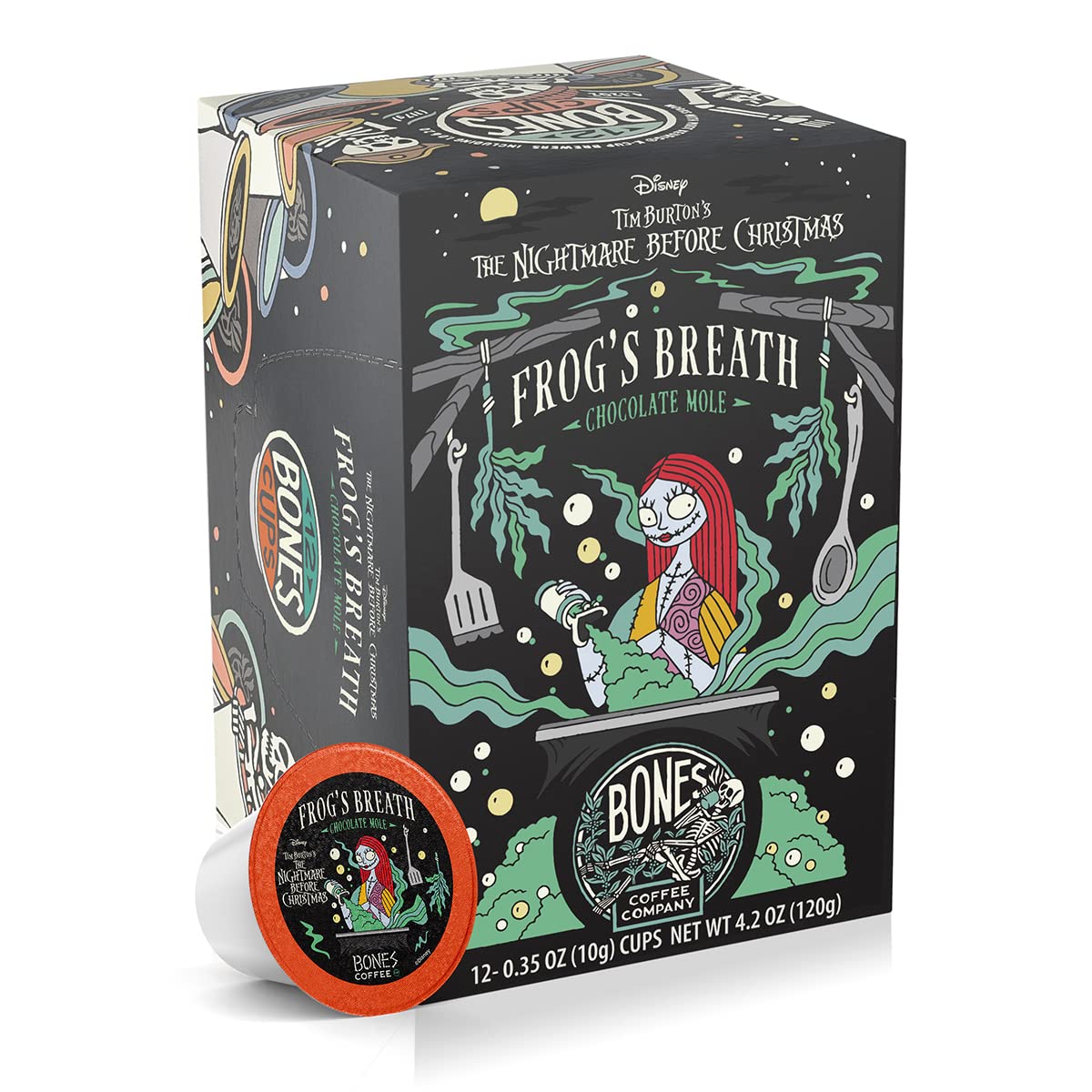Bones Coffee Company Flavored Coffee Bones Cups Highland Grog Butterscotch Caramel | 12ct Single-Serve Coffee Pods Compatible with Keurig 1.0 & 2.0 Keurig Coffee Maker