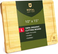 Bamboo Serving Boards, Wood Chopping Boards with Juice Groove, Wooden Serving Board for Vegetables