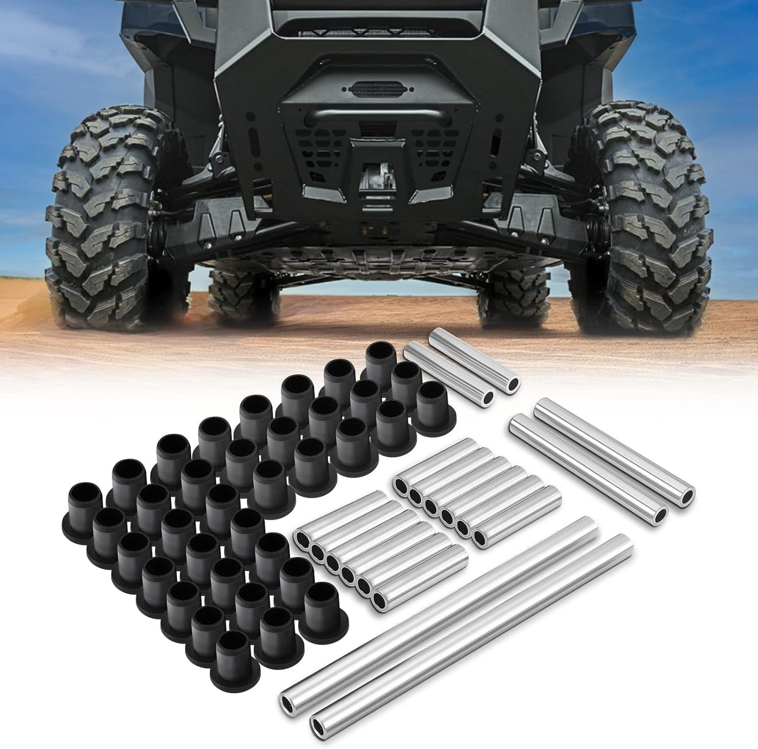 KEMIMOTO A-Arm Bushing Kit Heavy Duty Control Arm Bushing Kit Compatible with 2013-2019 Polaris Ranger XP 900/Crew/ 2017-2018 Polaris Ranger 1000 XP Crew/ 2015-2018 Polaris Ranger 1000 Diesel