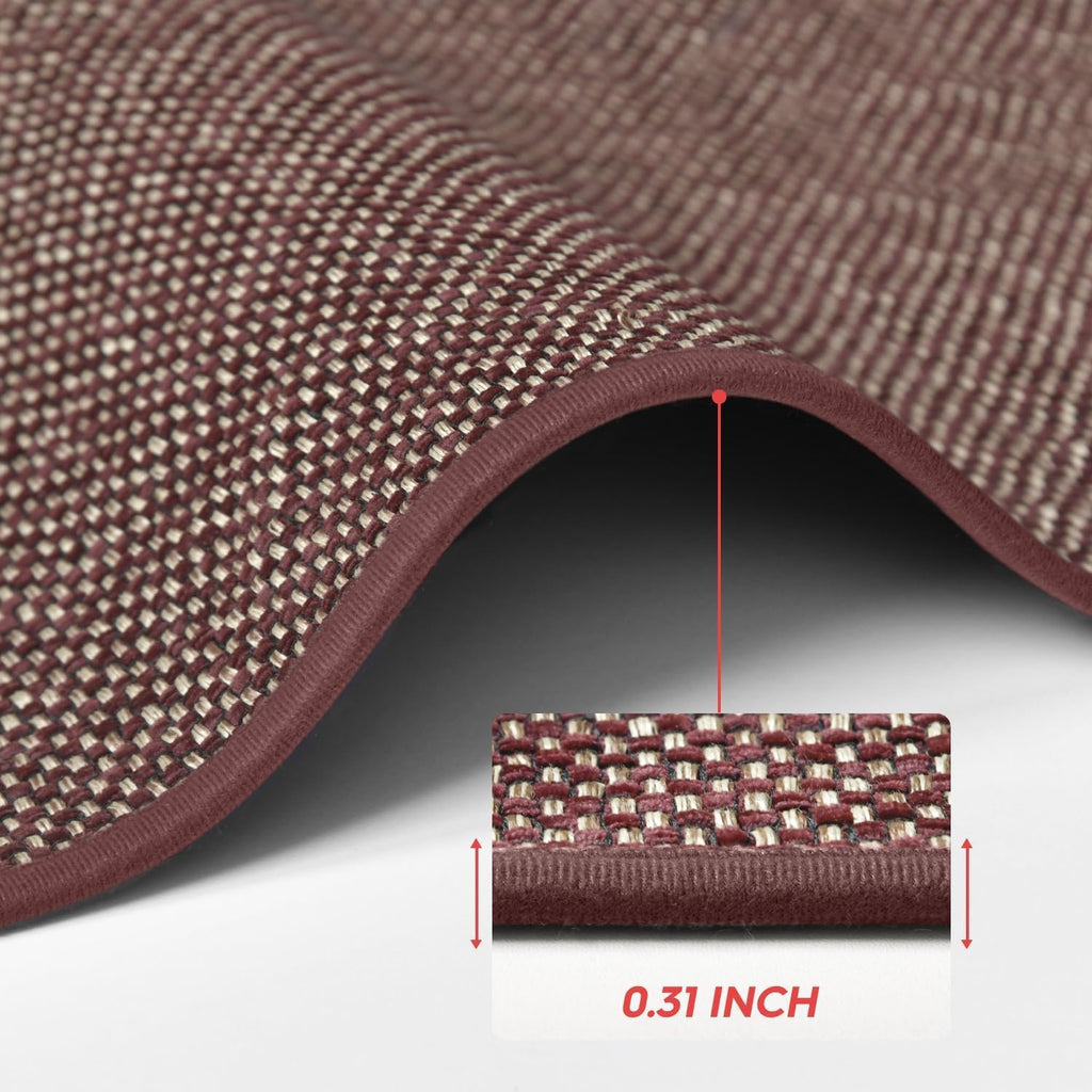 Artoid Mode Washable Non Slip Kitchen Rugs and Mats Set of 2, Rubber Backing Absorbent Kitchen Mats for Floor Front of Sink - 17x29 and 17x47 Inch