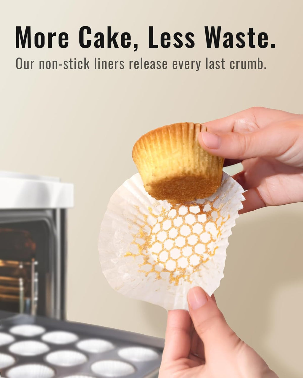 200pcs Standard White Cupcake Liners for Baking, Upgraded Natural Muffin Liners, Balance Non-Stick & Non-Slip, Greaseproof Parchment Paper, Cupcake Wrapper for Party, Wedding, Christmas