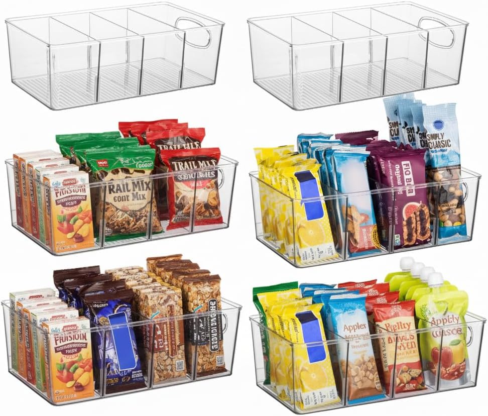 Pantry Organizers and Storage, Cabinet Organizer Kitchen Organizers and Storage - Fridge Organizer, Drawer Organizer & Snack Organizer - Refrigerator Organizers and Storage, Cupboard Shelf Organizer
