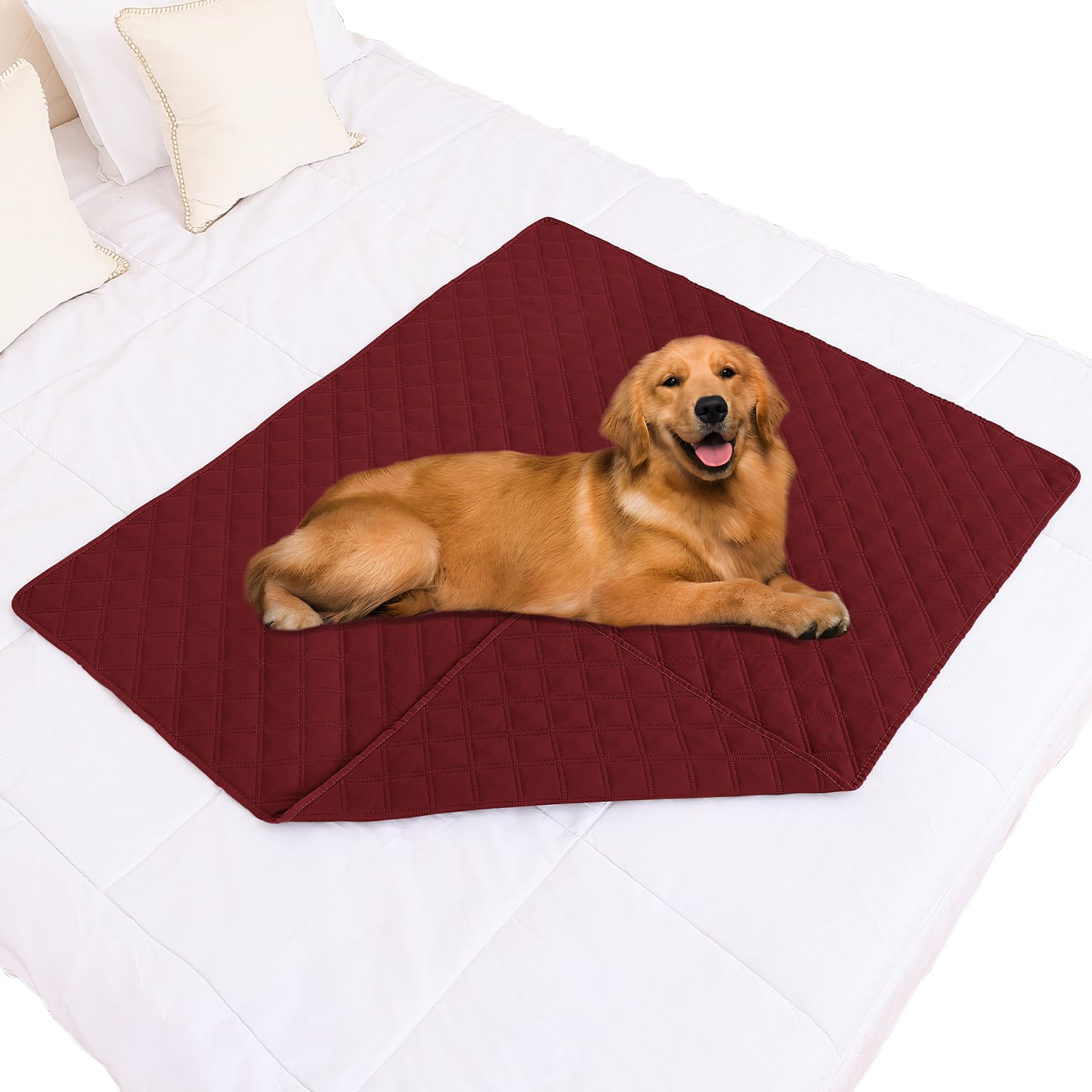 Smiry Waterproof Couch Covers for Dogs Washable, Reversible Pet Couch Covers for 3 Cushion Sofa Pet Friendly, Soft Sofa Furniture Protector for Dogs Cat Kids, Checkered (30"x70", Grey/Dark Grey)