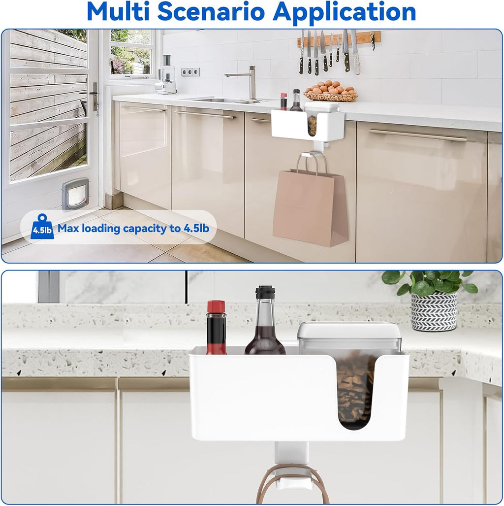 KDD Headphone Stand, Controller & Headset Holder & 4 in 1 Desk Cup Holder - Clamp on Under Desk Headphone Hanger