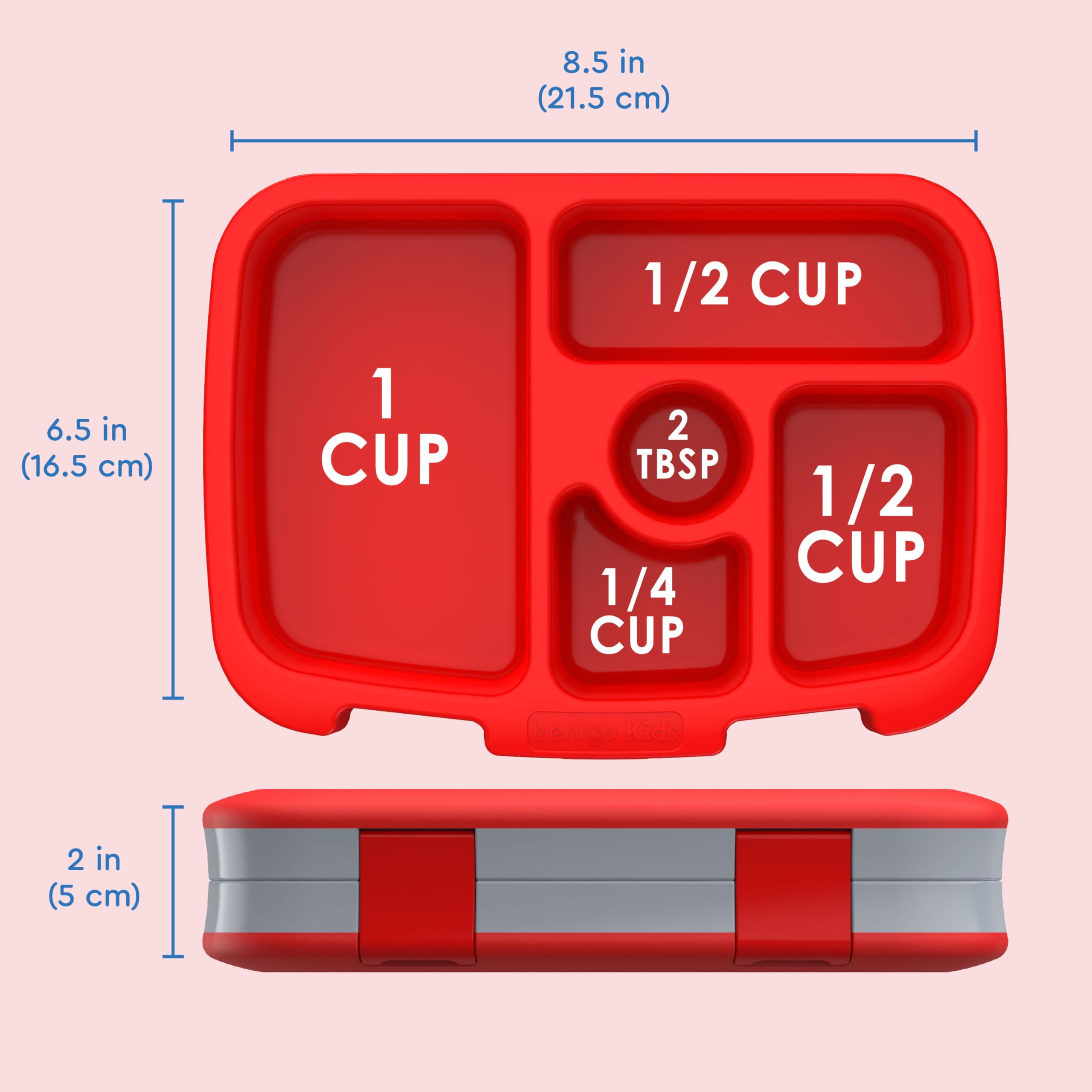 Bentgo Kids Prints Leak-Proof, 5-Compartment Bento-Style Kids Lunch Box - Ideal Portion Sizes for Ages 3-7, Durable, Drop-Proof, Dishwasher Safe, & PFAS & BPA-Free Materials (Unicorn)