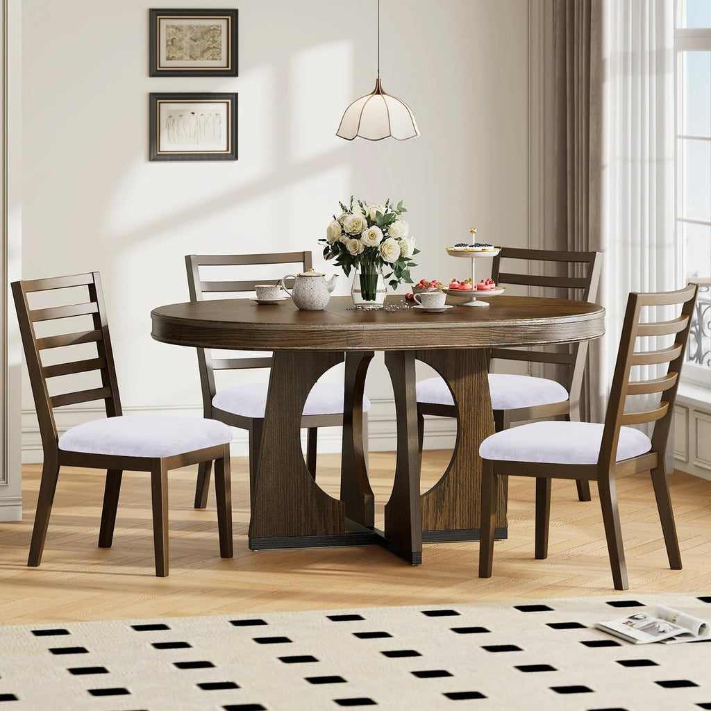 Smiry Velvet Seat Covers for Dining Room Chair Set of 4, Stretch Fit Removable Washable Chair Seat Cushion Protector Slipcovers with Ties, Black