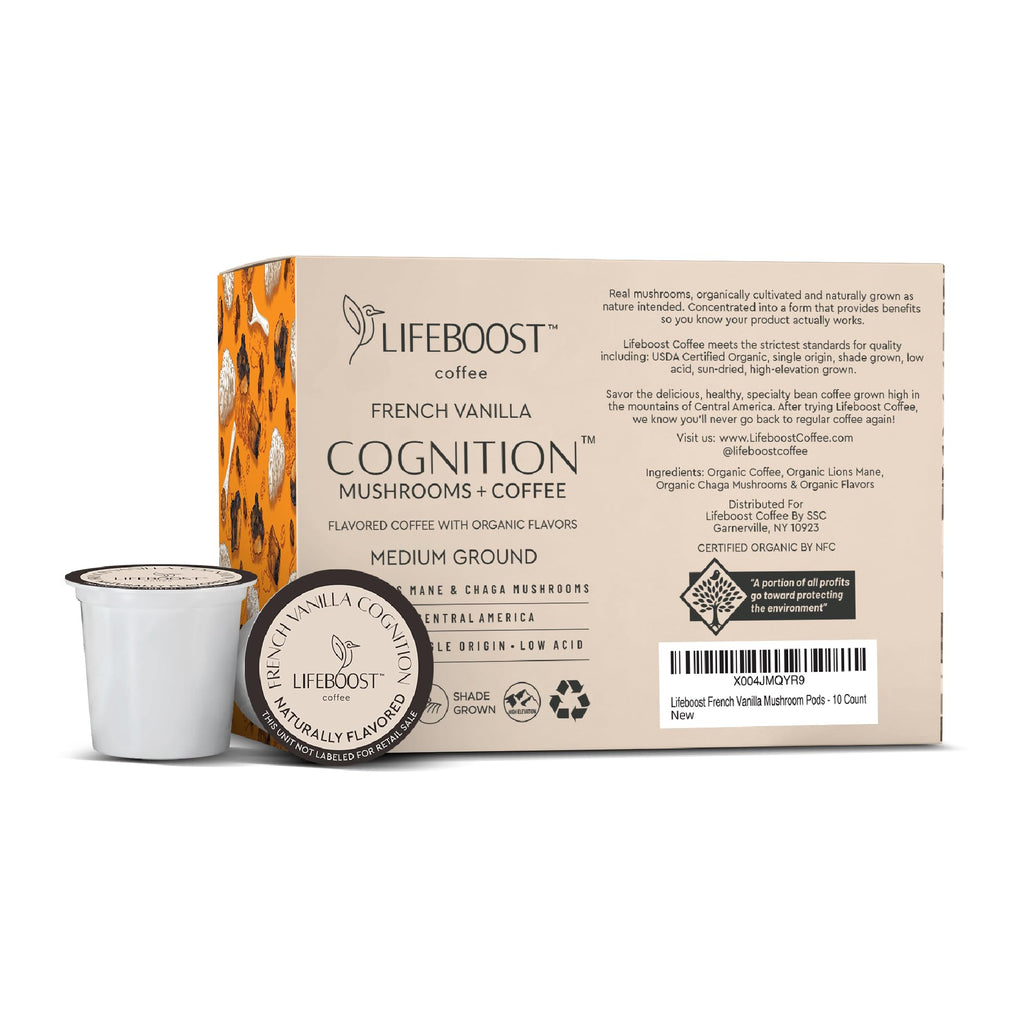 Lifeboost Medium Roast Low Acid Coffee K Cups - Single Origin Mold Free Non-GMO Organic Coffee Pods - Compatible with Keurig & Keurig 2 Machines - 10 Count