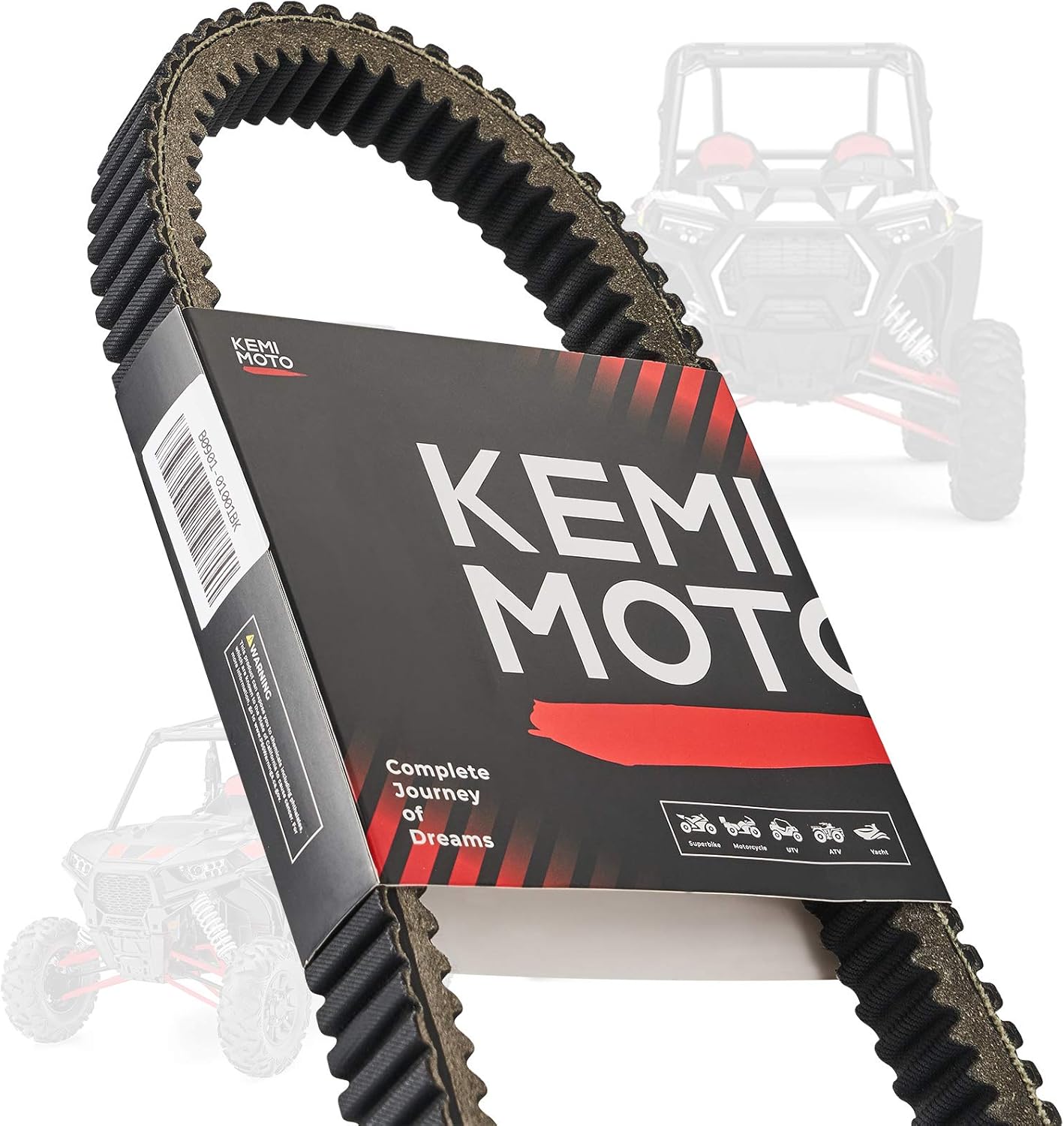 KEMIMOTO Heavy Duty Carbon Drive Belt, Compatible with 2014-2023 Polaris RZR XP 1000, RZR XP4 1000, and General XP 1000. UTV Drive Belt Replacement for 3211180, 27C4159.