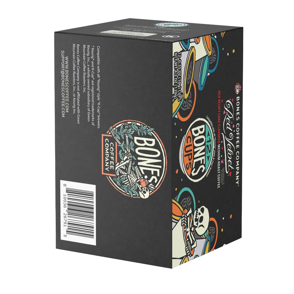 Bones Coffee Company Flavored Coffee Bones Cups Highland Grog Butterscotch Caramel | 12ct Single-Serve Coffee Pods Compatible with Keurig 1.0 & 2.0 Keurig Coffee Maker