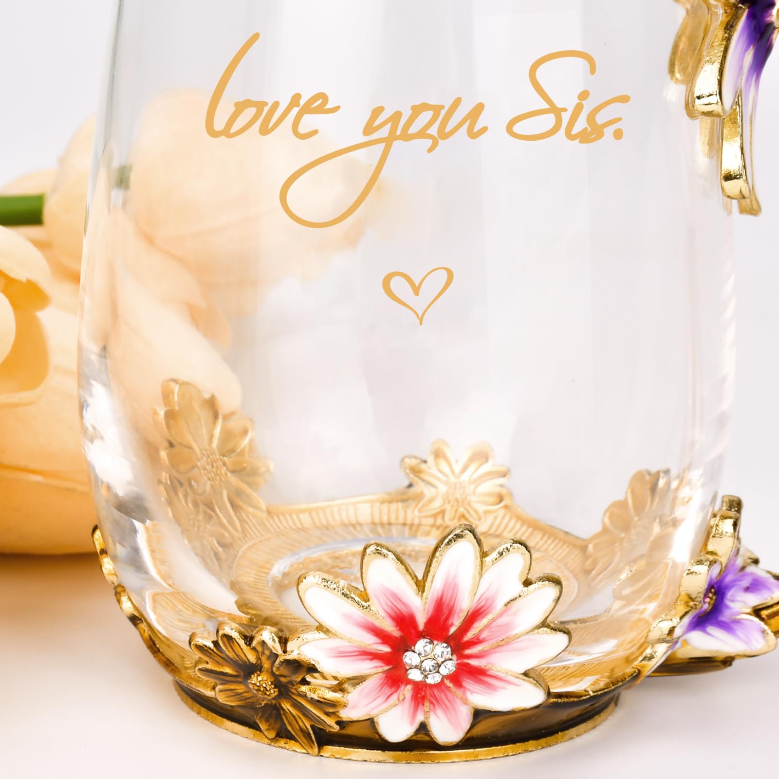 OEAGO Gifts for Mom Women Mothers Day Valentines Day Gifts Glass Coffee Enamels Mug Best Birthday Valentine's for Her Girlfriend Wife from Daughter Son Tea Cup Christmas Stocking Stuffers